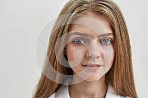 Close up portrait of beautiful teen girl child