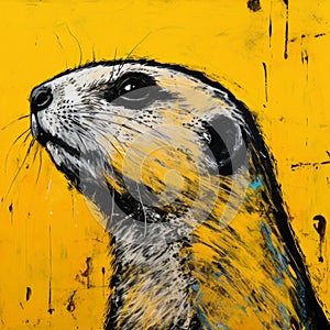 Close Up Portrait Of A Gopher By Bernard Buffet And Other Artists