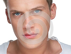 Close Up Portrait of a Handsome Caucasian Man