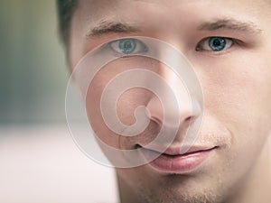 Close up portrait of handsome yound man