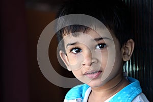 Close-up Portrait of Indian Boy