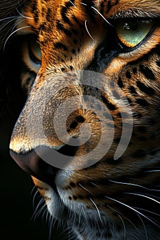Close-up Portrait of a Majestic Leopard