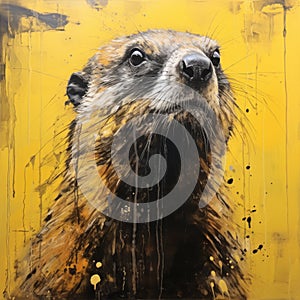 Close Up Portrait Of A Marmot By Bernard Buffet And Other Artists