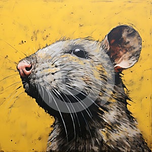 Close Up Portrait Of A Mouse By Bernard Buffet And Other Artists photo