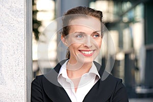 Close up portrait of a professional business woman smiling