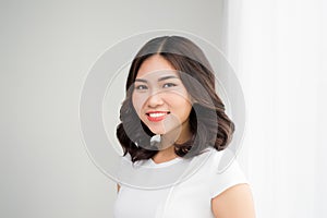 Close up portrait of a professional business woman smiling outdo