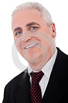 Close up portrait of senior business man