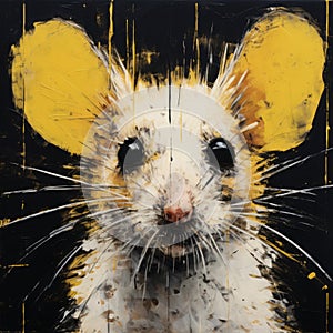 Close Up Portrait Of A Spiny Mouse By Bernard Buffet And Other Artists