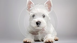 Close-up Portrait Of A West Highland Terrier Puppy