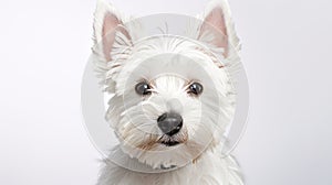 Close-up Portrait Of A West Highland White Terrier Puppy