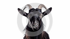 Close-up Portrait of a Wildlife Creature with Black Background generated by AI tool photo