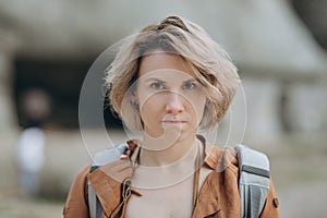 Close up portrait of young annoyed angry woman. Negative human emotions, face expressions