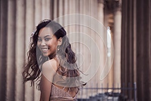 Close-up portrait of young asian beautiful woman