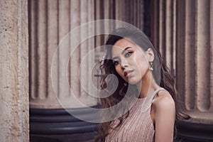 Close-up portrait of young asian beautiful woman