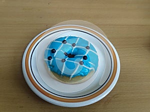 Close up of potato donuts on the plate