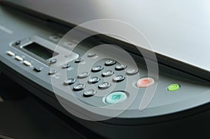 Close up of printer