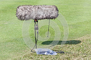 Close-up the professional sport microphone