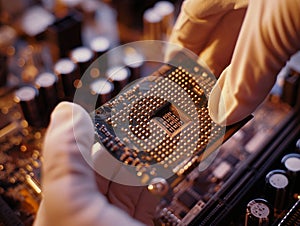 Expert Handling Microchip