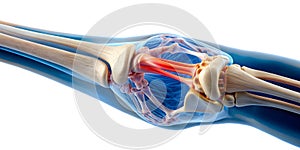 Close-up of proximal radioulnar joint showing movement x-ray photo