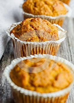 Close up of Pumpkin muffins