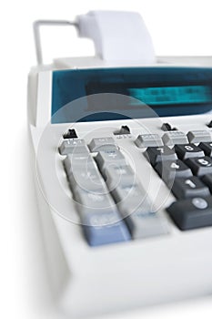 Close-up of pushbuttons of financial calculator