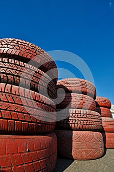 Close up of racetrack fence