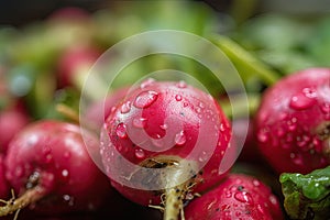 close-up of radish, with its peppery and refreshing taste