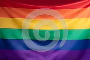 Close-up Of Rainbow Flag