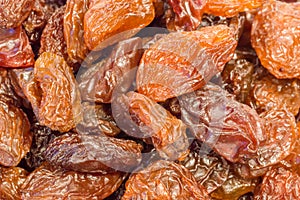 Close-up for raisins sultanas