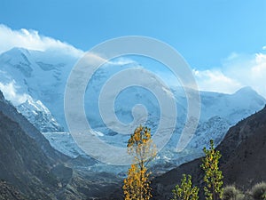 Close Up Of Rakaposhi Glacier Mountain Peak, Nagar, Gilgitâ€“Baltistan, Pakistan