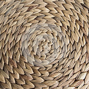 Close up rattan craft texture background