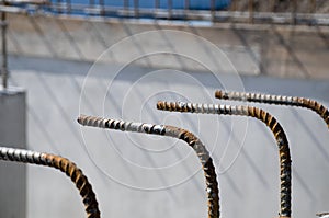 Close up of Rebar