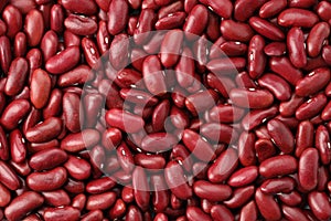 Close up red bean background top view using for your advertising