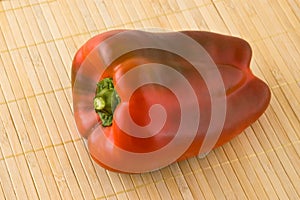 Close up of red bell pepper