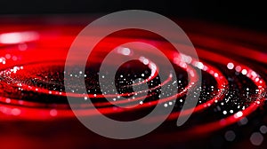 A close up of a red and black background with a black background