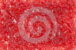 Close-Up of Red-colored Lithium Grease (Machinery Lubrication).