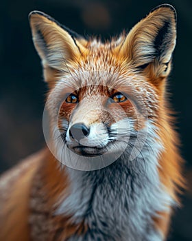 Close-Up of a Red Foxs Face