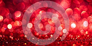 Close-Up Red Gradient Background with Blur Style