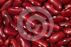 Close up red kidney bean texture background