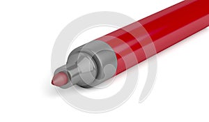 Close-up of red marker