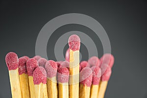 Close-up of a red matches