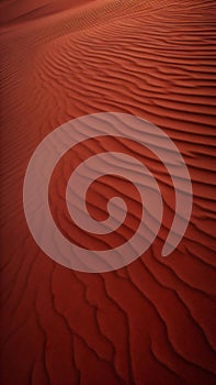 Close up of red sand texture background illustration with ripples