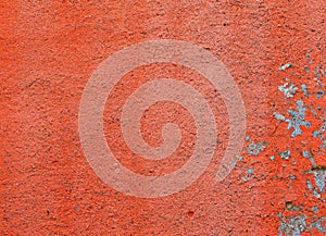 Close up of red wall created using generative ai technology
