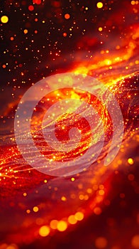 A close up of a red and yellow abstract background