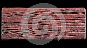 Close-up of a reddish-brown plank, showing wood-grain texture