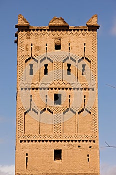 Watchtower. Details. Skoura. Morocco. photo