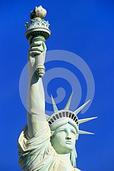 Close up of Replica of Statue of Liberty, New York - New York ho