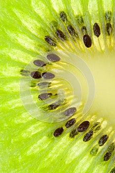 Close-up ripe kiwi texture