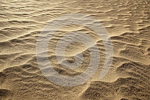 Close up of rippled sand