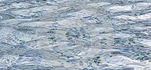 Close-up Rippled Water Surface with Reflections